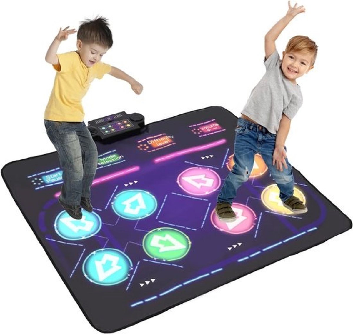 Dansmat voor Videogames met 8 Richtingssensoren en LED-verlichting