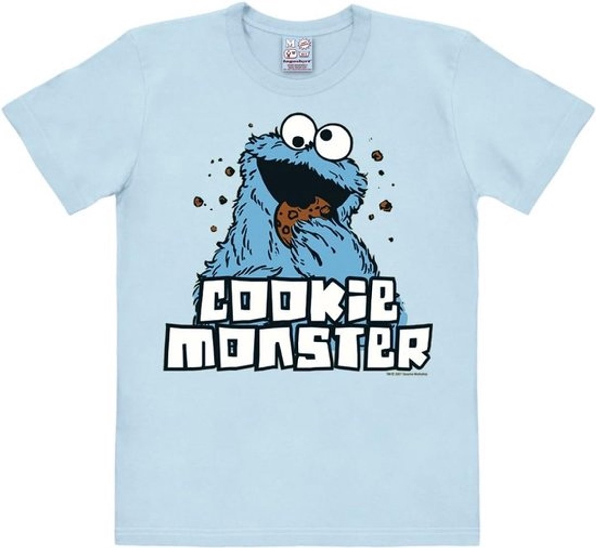 Cookie Monster T-Shirt voor Heren - Grappig en Kleurrijk