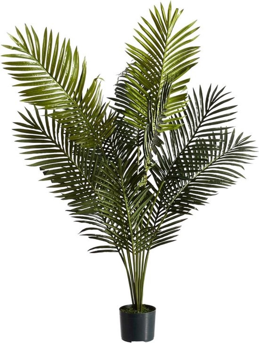 Kunstpalmboom - Kunstplant Decoratieve plant - Interieur decoreren - Levensecht uiterlijk - 152 cm hoog - Groen