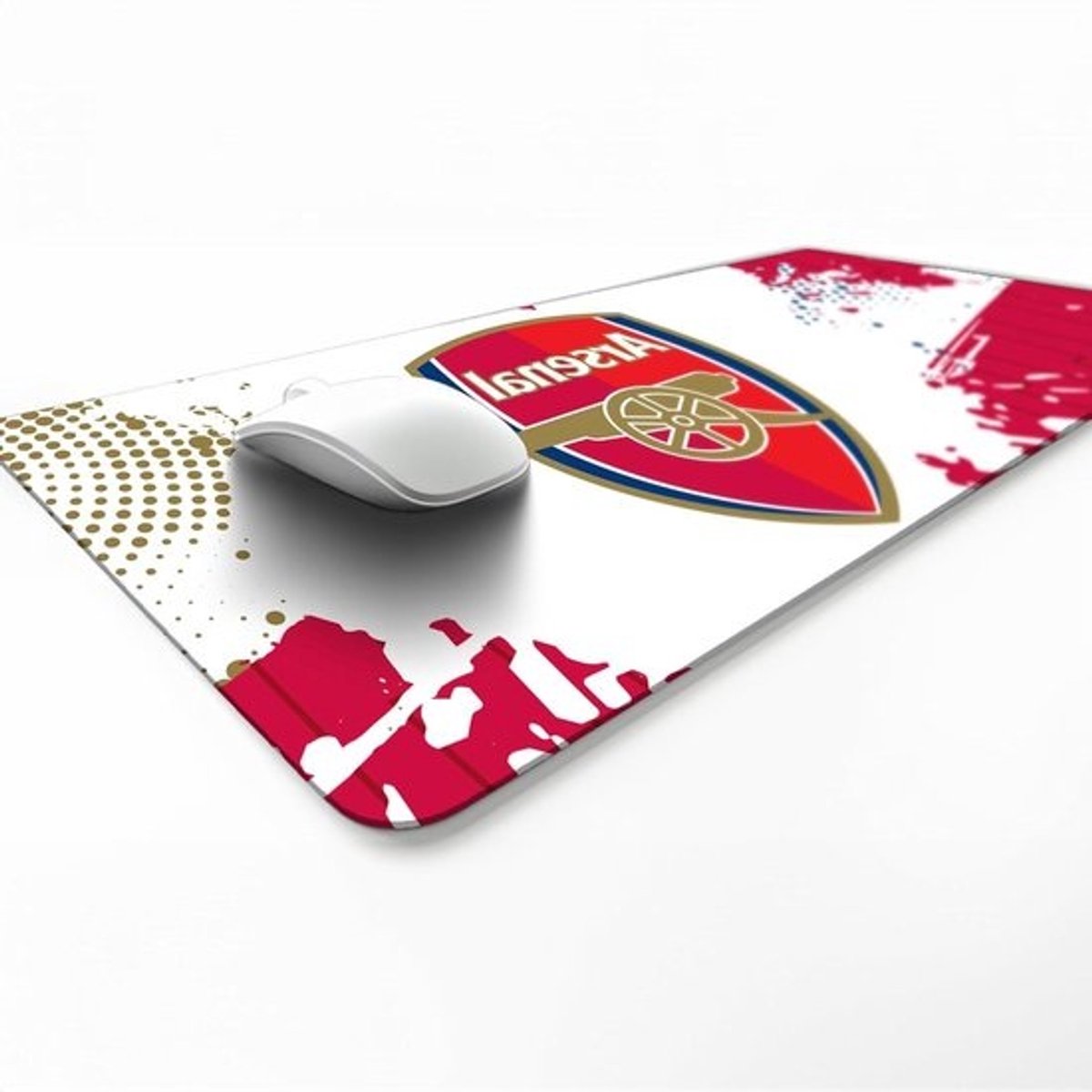 Bureauonderlegger Voetbal - Bureau mat Bureau beschermer - Bureau organiseren - Officiële clublicentie - 60 x 35 cm - Rood