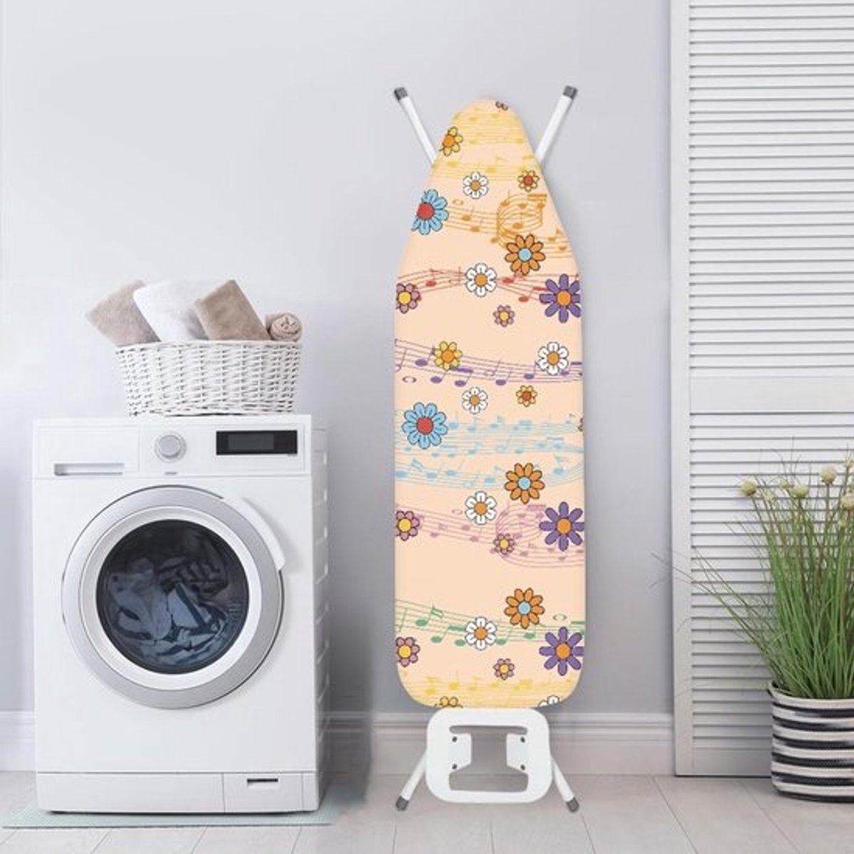 Strijkplankhoes - Strijkplankovertrek Strijkplankmat - Strijken van Kleding - Hittebestendige Coating - 140 x 40 cm - Multicolor