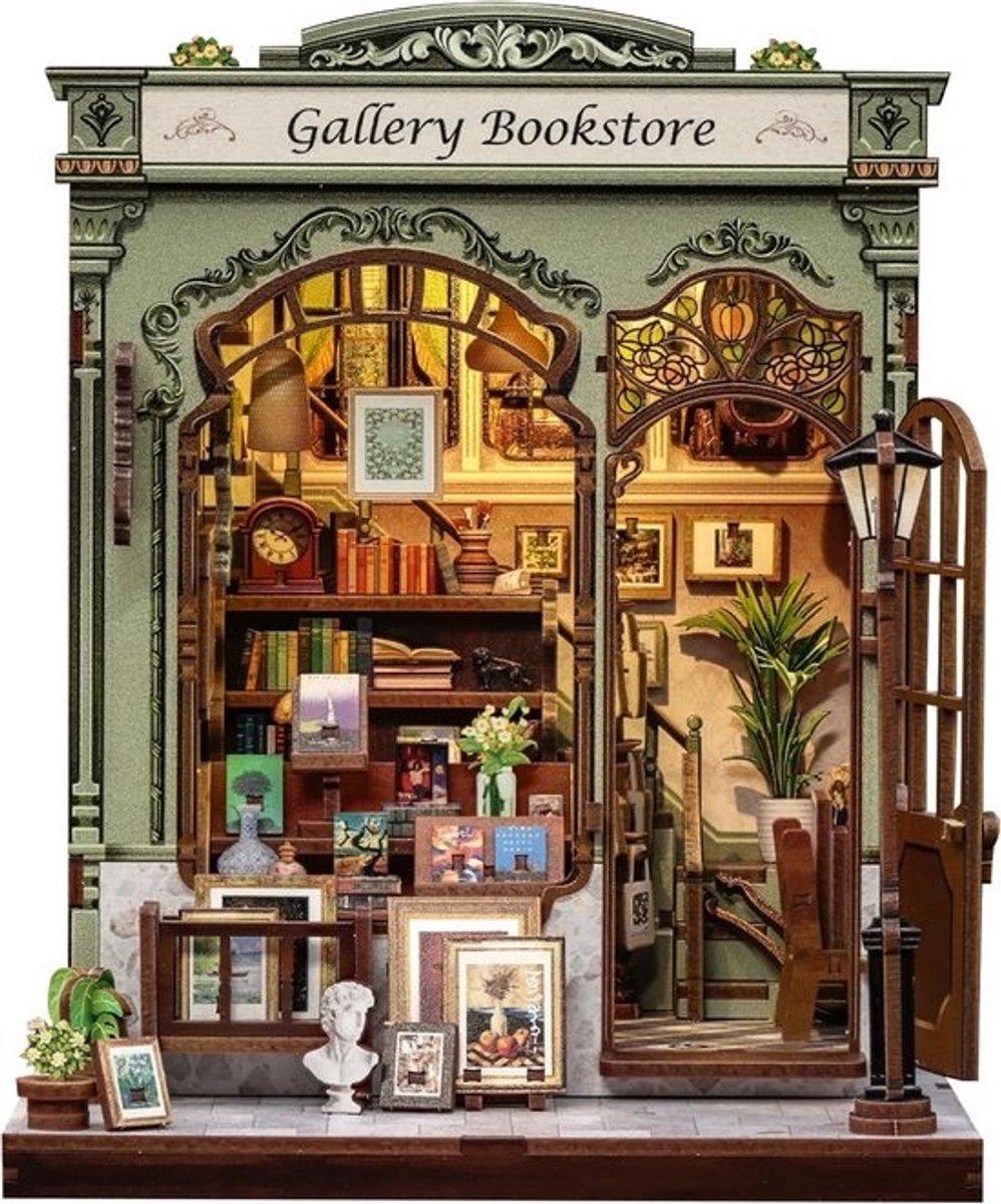 3D Houten Miniaturen Bouwpakket - Diorama Boekenplank Decoratie en Puzzel Speelgoed