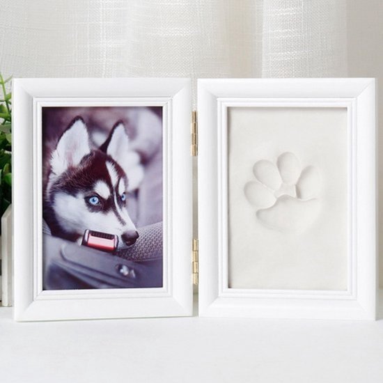 DIY Pootafdruk Set voor Hond en Kat met Fotolijst — afbeelding 2