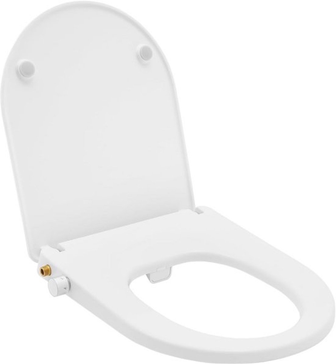 Universele Witte WC-Bril met Bidet Functie: Voor- en Achterwas