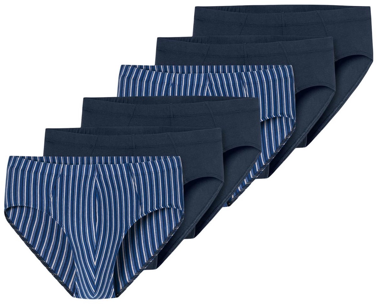 Schiesser Heren slip / onderbroek 6 pack 95/5 Essentials - Cotton