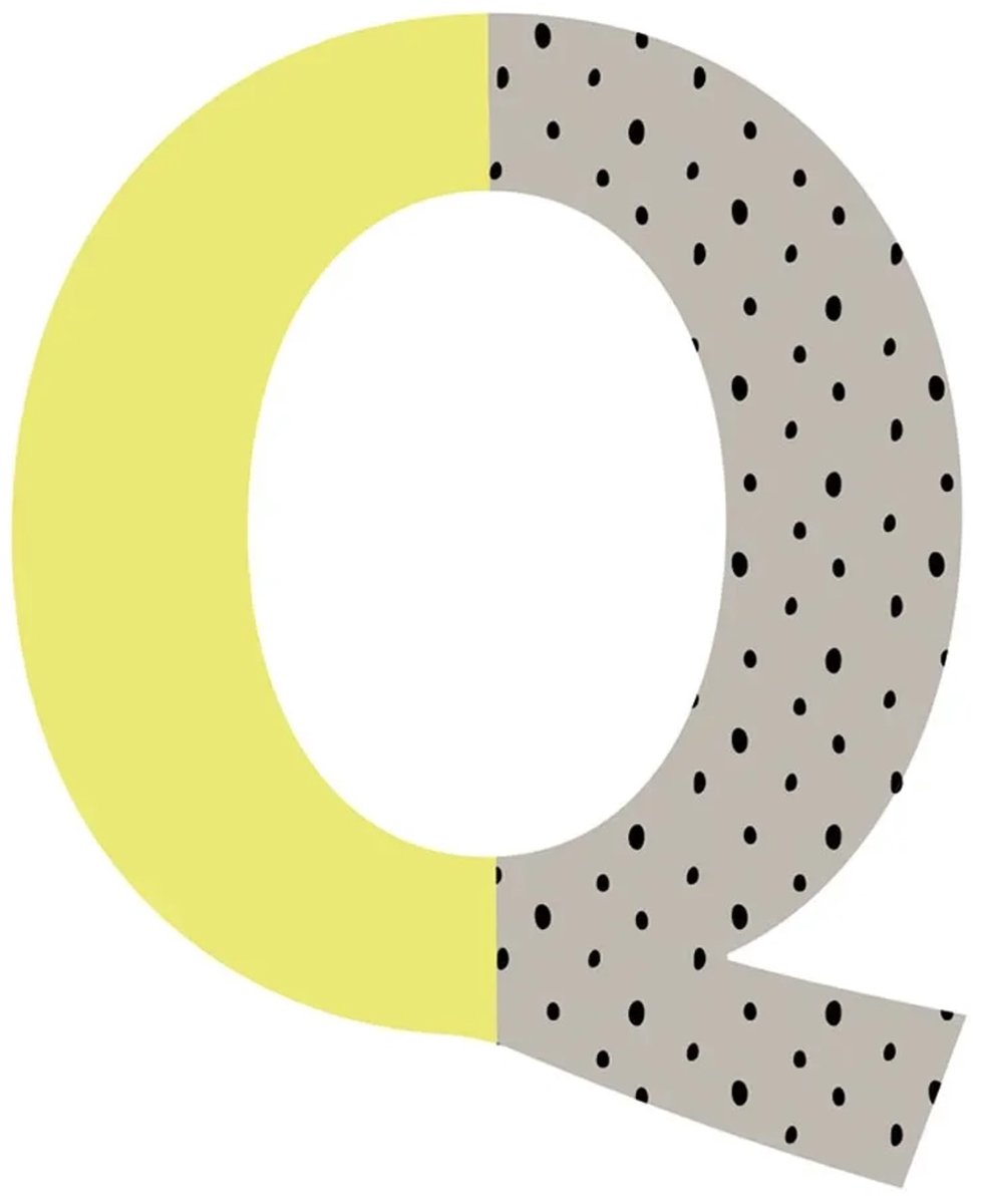 Lilipinso muursticker Happy letter Q