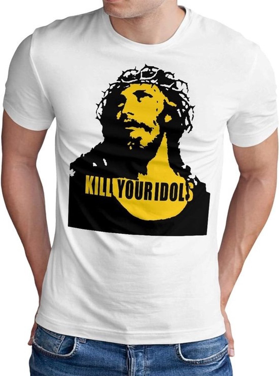 Rock Muziek T-Shirt Heren - Grunge Punk Stijl Band Shirt - Katoen - Maat S t/m 5XL