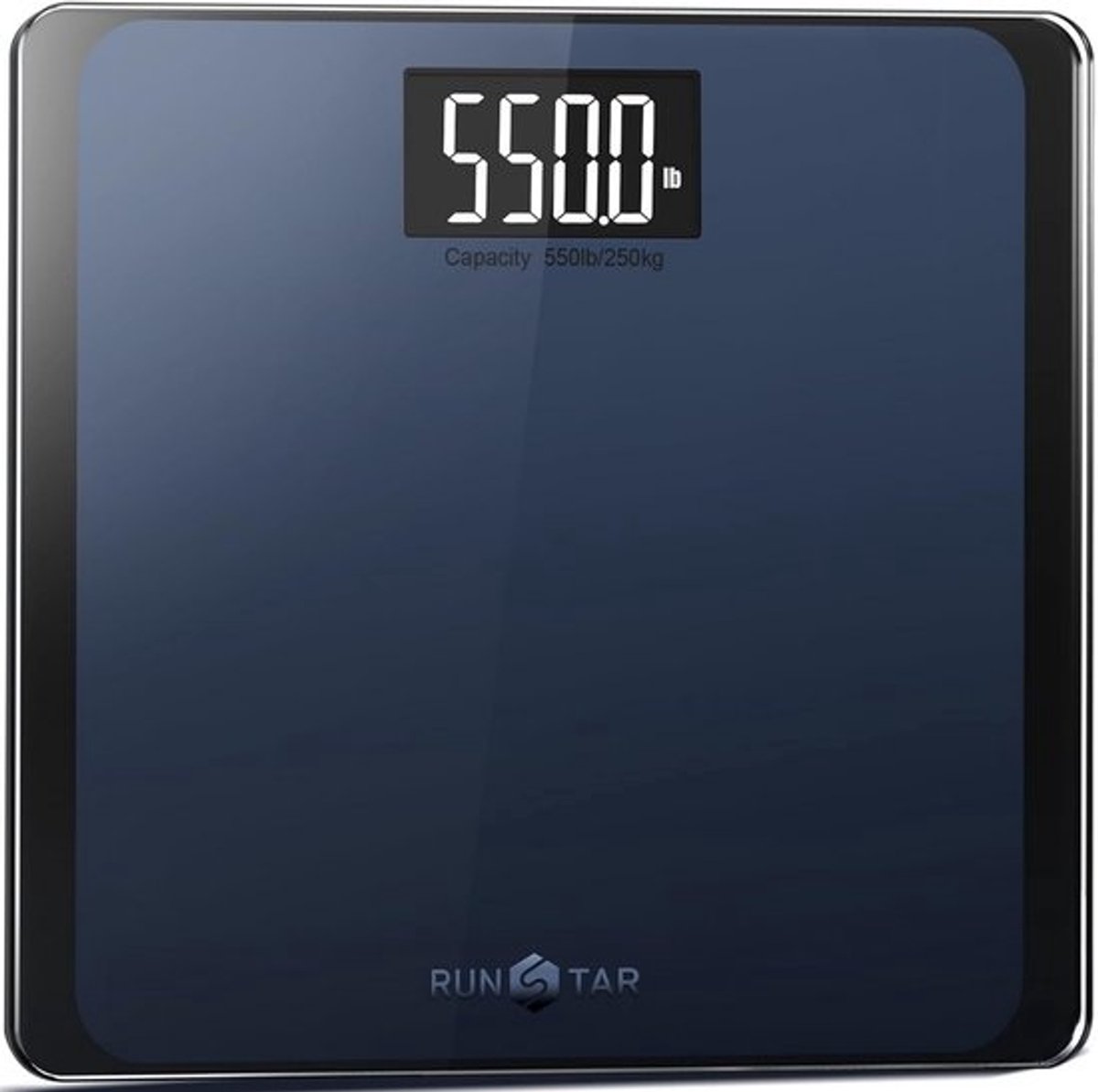 Digitale Personenweegschaal 550 kg Ultrabreed Platform Groot LCD Display