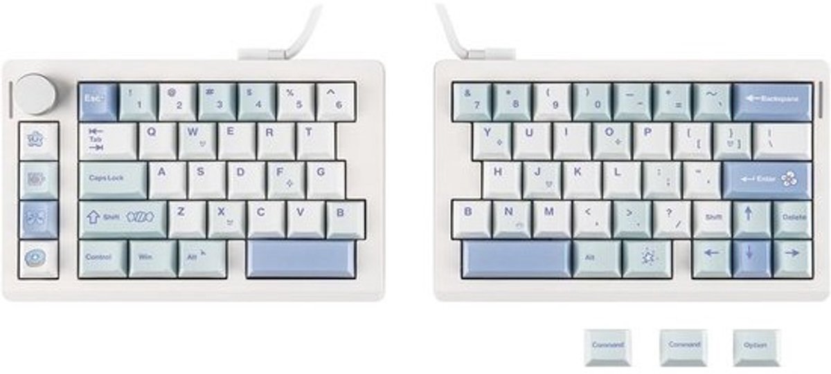 Ergonomisch Split Mechanisch Toetsenbord met QMK/VIA, Hot Swap en RGB