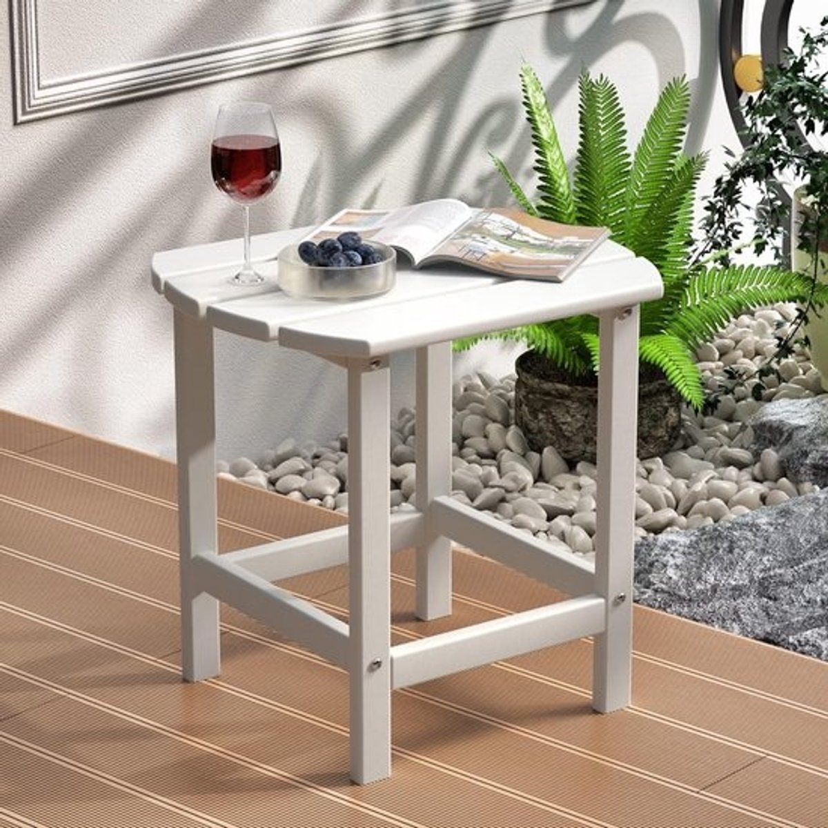 Weerbestendige HDPE Bijzettafel voor Buiten - Ideaal voor Tuin en Terras