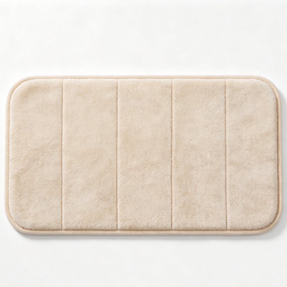 1 stuk - Badmat - Koraalvlies - Effen kleur, absorberend en antislip - Toiletvoetmat - 40*60 cm - Camel