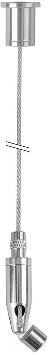 STAS ophangset (5stuks -200cm) met inwendig M6 schroefdraad kantelhaak en plafondbevestiging