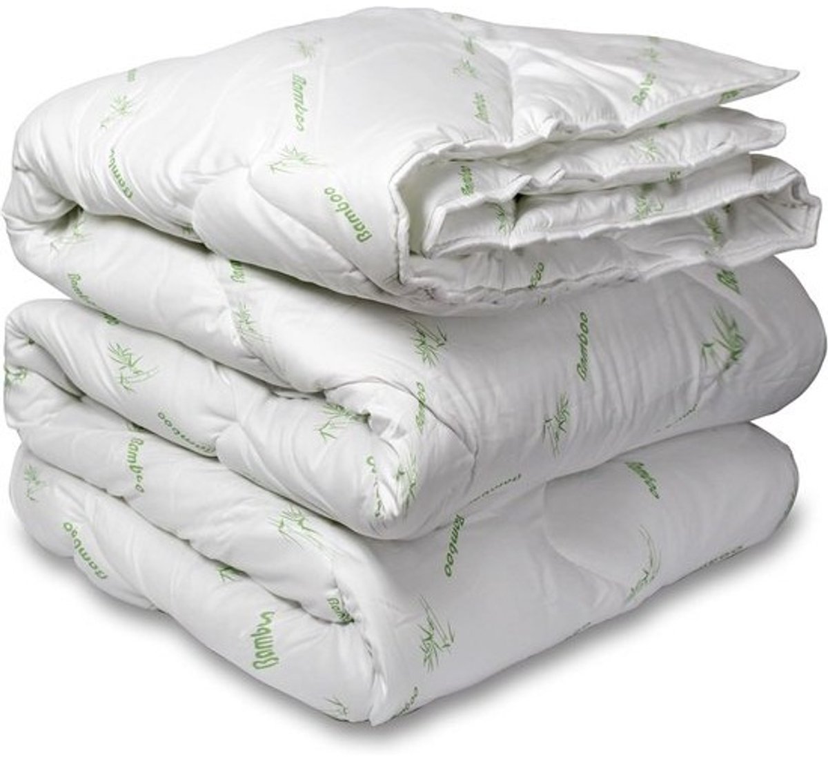 2x BIO Bamboe Dekbed 200x200cm - Anti-allergisch en Wasbaar Zomer & Winter Dekbed