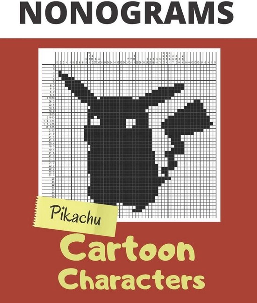 Nonogram Puzzelboek voor Volwassenen - Moeilijke Logische Hanjie & Picross Puzzels met Cartoon Afbeeldingen