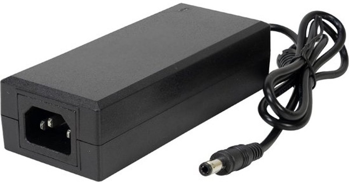 Voeding Adapter 12V 5A voor CCTV Camera's en Elektronische Apparatuur - Zwart