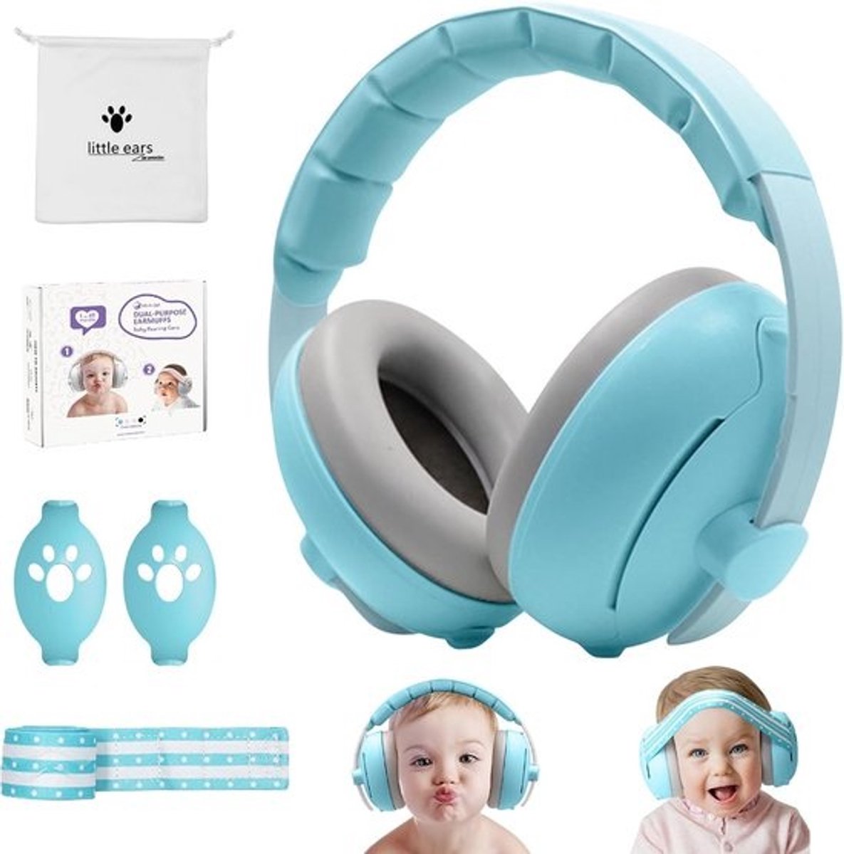 Verstelbare Gehoorbescherming Baby Hoofdtelefoon met Ruisonderdrukking voor Luide Omgevingen