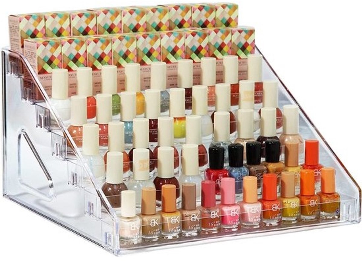 Nagellak Organizer - 84 Flessen - Helder Acryl