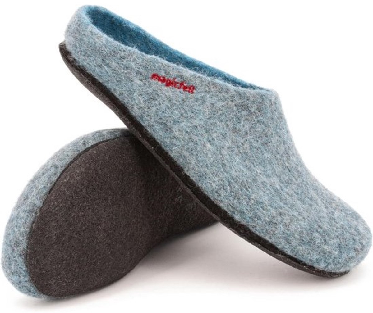 Handgemaakte Vilten Pantoffels van Merino Scheerwol