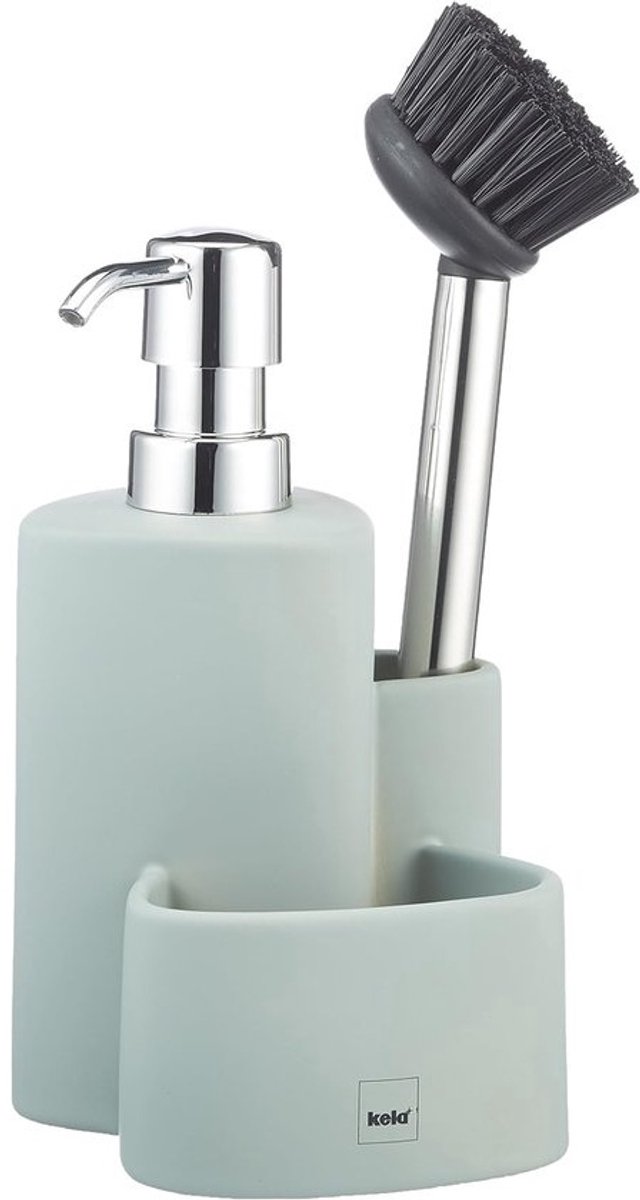 Gootsteenorganiser - Keuken Opberger - Keuken Ordenen - Keramisch Materiaal - 22 cm - Grijs