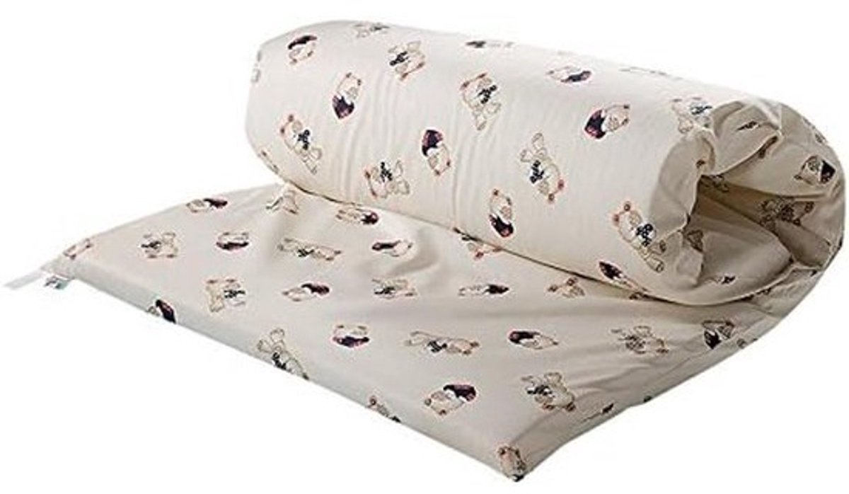 Ademend Kleurrijk Campingbed Matras Katoen, 60x120x5 cm - Universeel Ligmatras