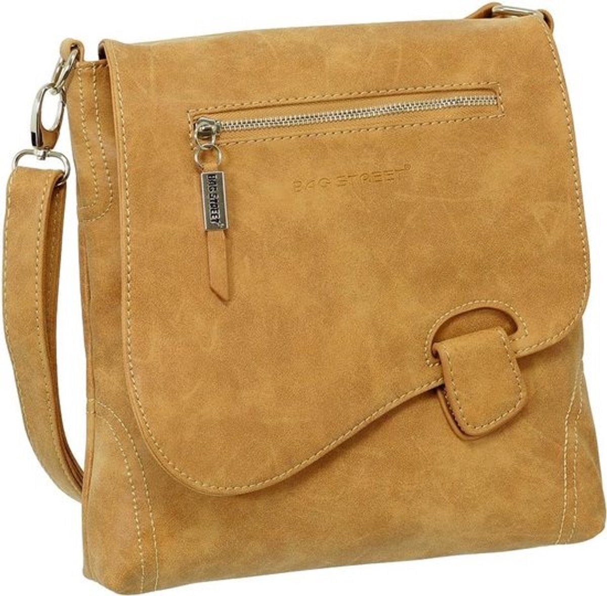 Dames Handtas en Schoudertas Cadeauset - Imitatie Suède 'Used Look' met Verstelling