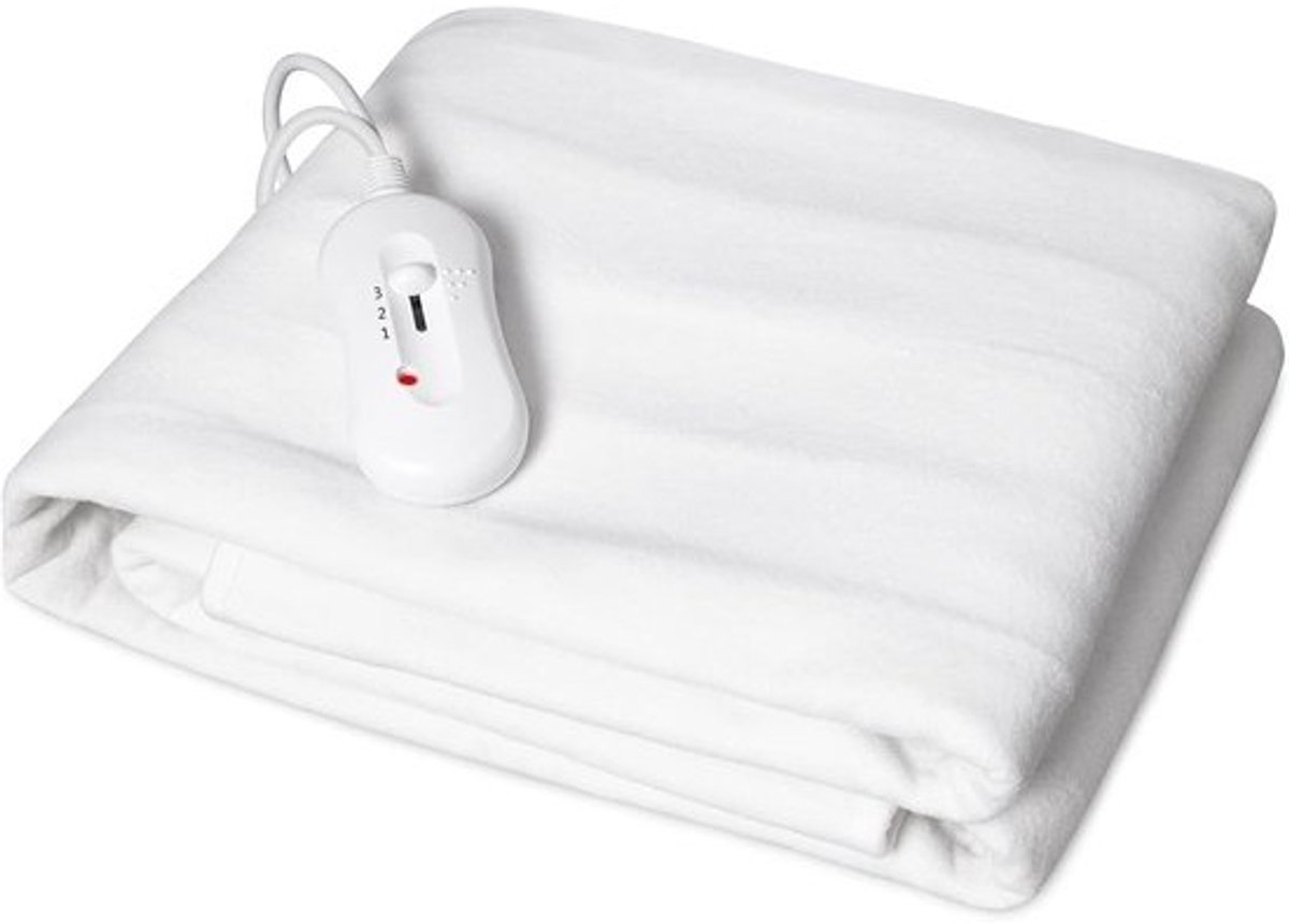 Elektrische deken - Warmtedeken warmtekussen - Comfortabel verwarmen - Oververhittingsbeveiliging - 150 x 80 cm - Wit