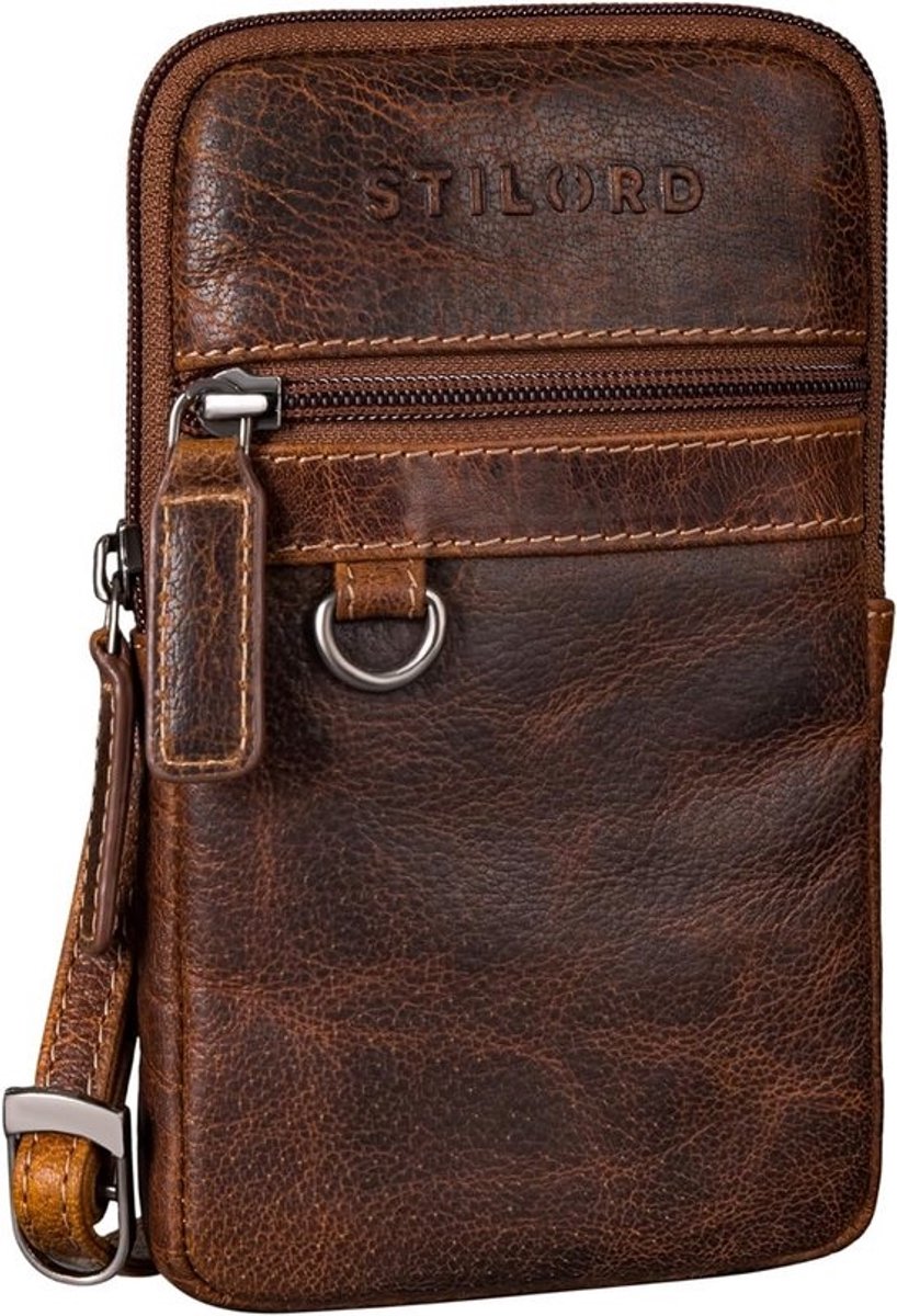 Leren Borsttas en Heuptas voor Heren en Dames, Compact en Multifunctioneel