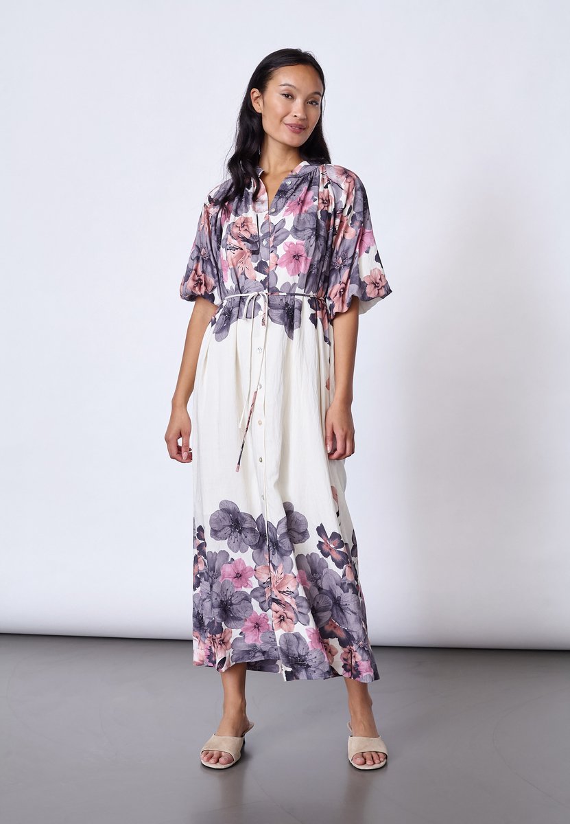 SISTERS POINT ELICE-DR1 - Dames jurk - Cream flower - Maat L
