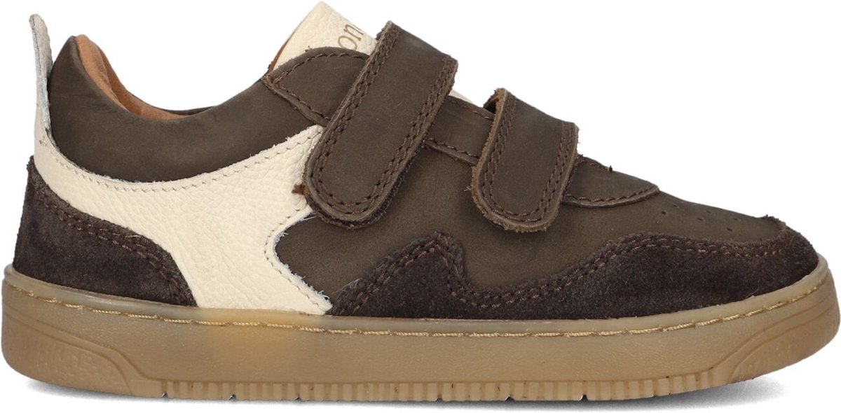Ton & Ton Jongens Lage sneakers Bernt - Bruin - Nubuck - Maat 26