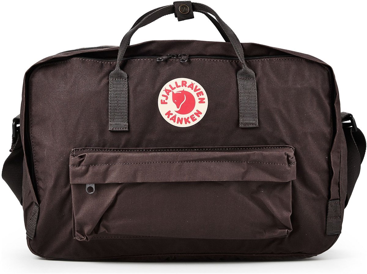 Fjällräven reistas rugzak met laptopvak Kånken Weekender 30L Black Oak donkerbruin