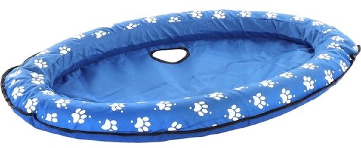 Honden Luchtbed - Opblaasbaar Bed - Waterpret - Inclusief Pomp - 100x65cm - Blauw