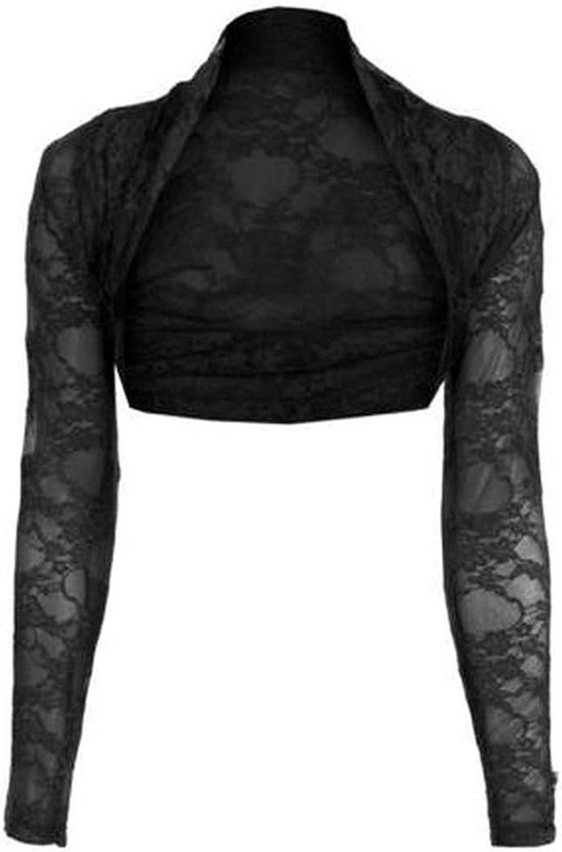 Elegante Bolero Vest Dames Kort Zwart – One Size – Mouwloos Vestje