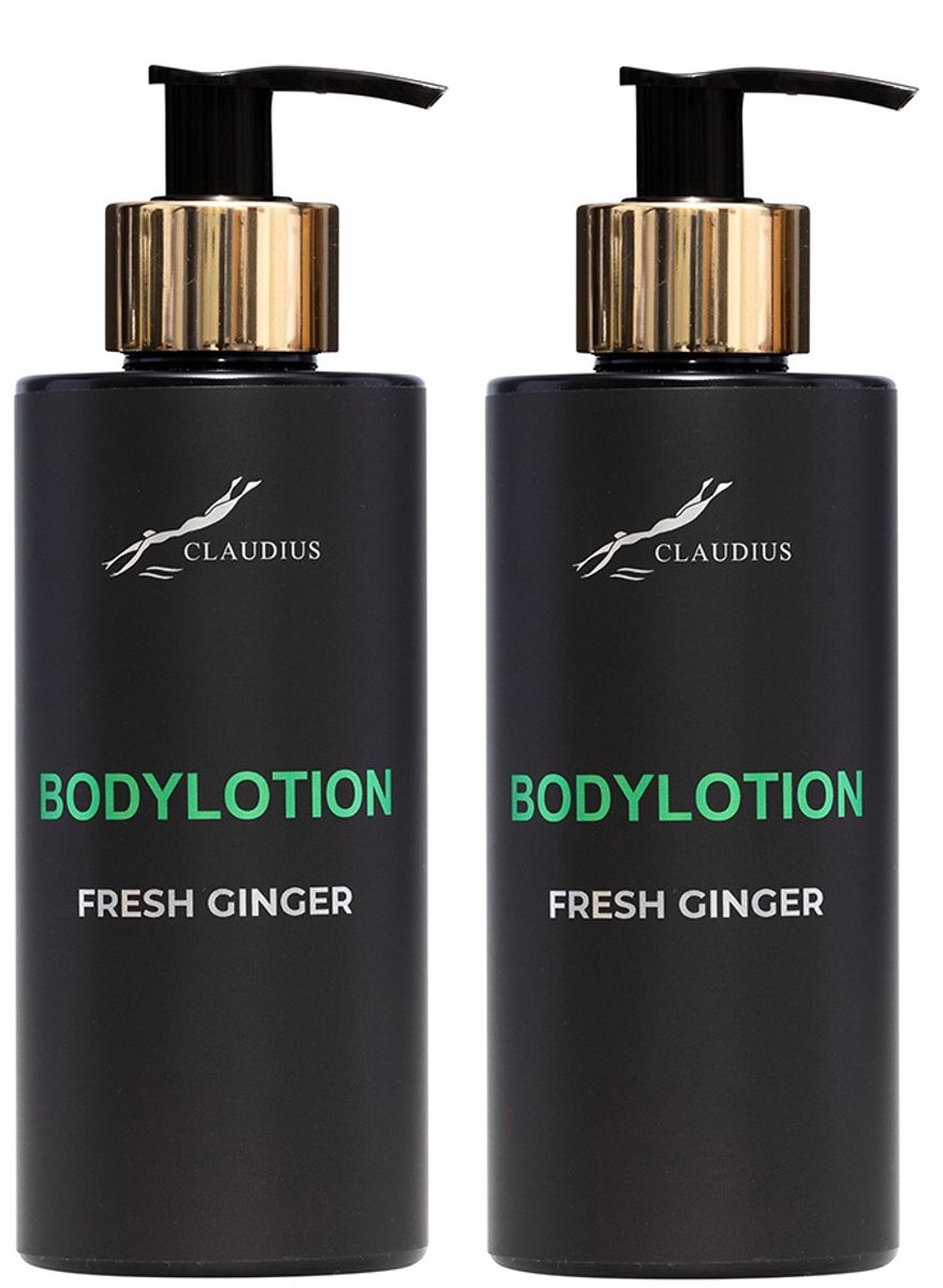 Showergel Fresh Ginger 300 ml - gouden pomp - 2 stuks