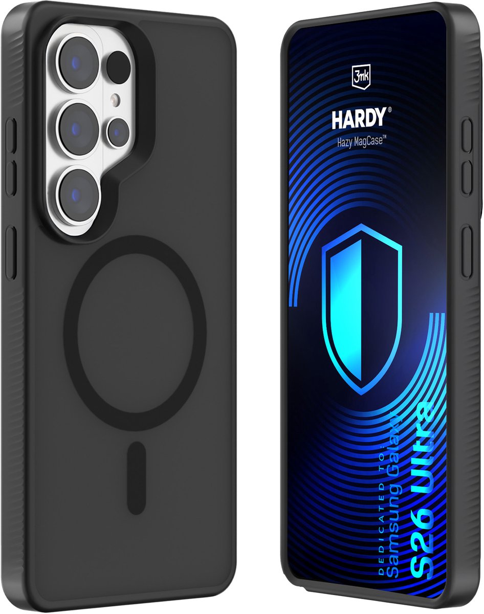 Samsung Galaxy S26 Ultra - 3mk Hardy Hazy MagCase Black