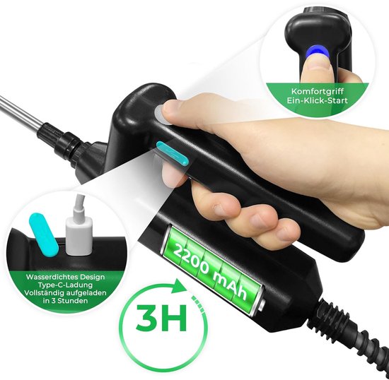 Elektrische Sproeier 8l, Accu-Aangedreven Drukspuit, 6 Sproeistanden, Multifunctionele Sproeier. — afbeelding 5