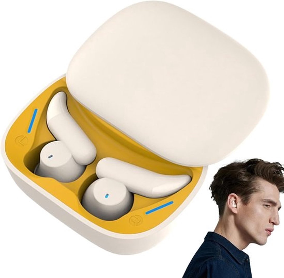 Slaap Hoofdtelefoon - Draadloos Oordopje - Stil Slapen - Comfortabel Ontwerp - 86 gram