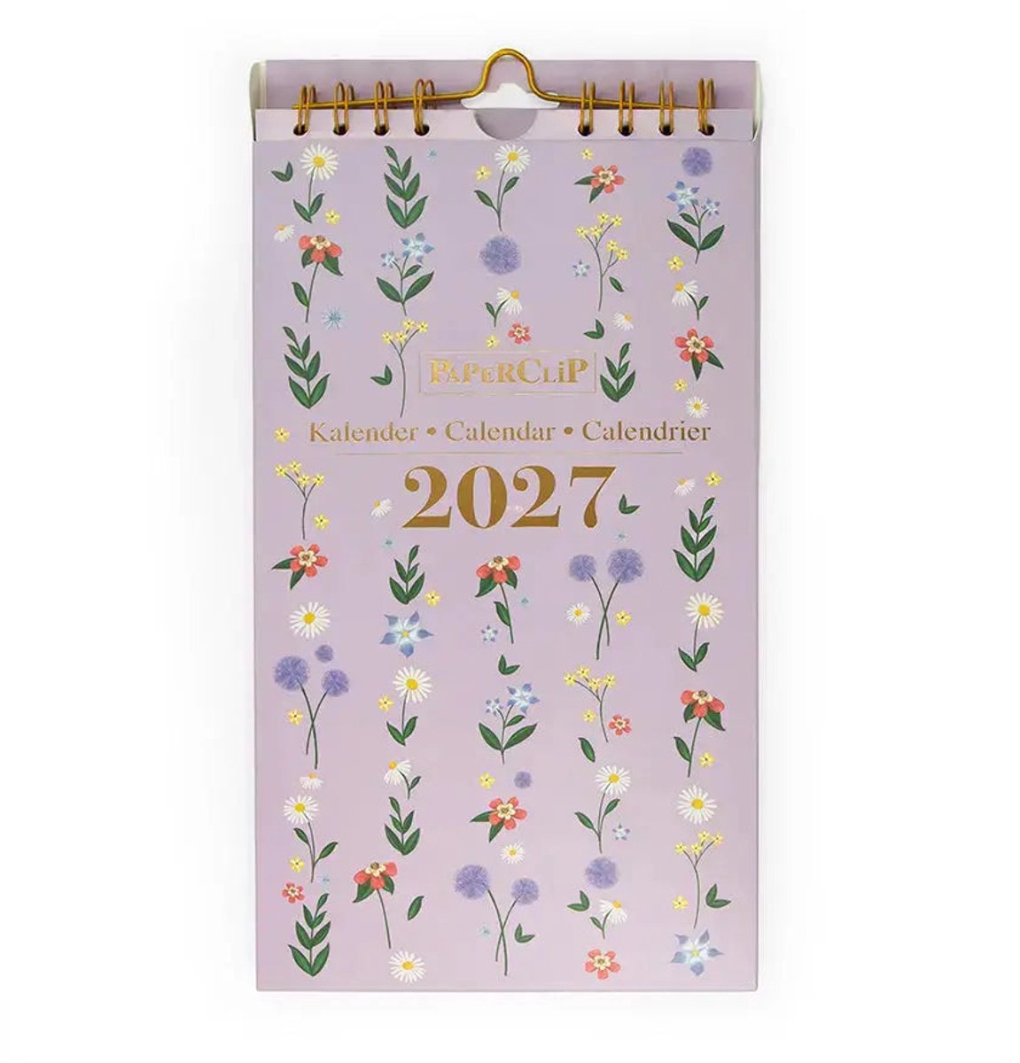 Weekkalender Purple 2027 – Paperclip