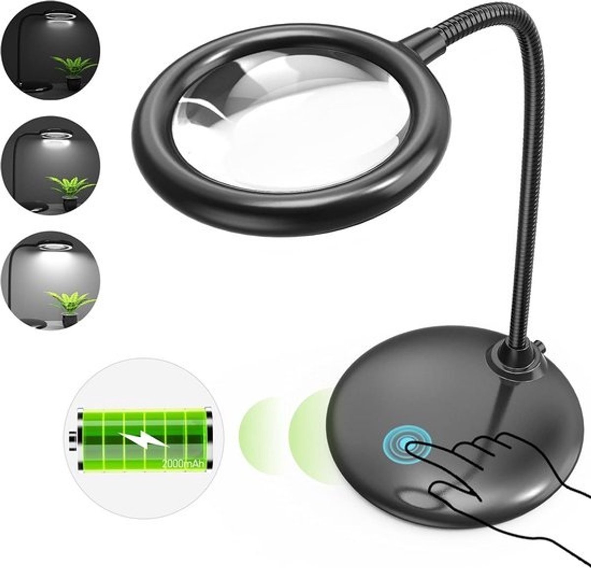 Vergrootglas met Verlichting - Loelamp - Vergrootlamp - Knutselen