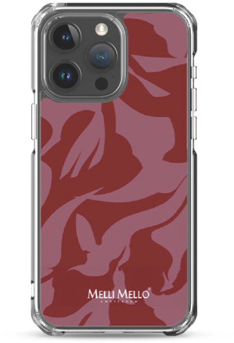 Melli Mello Telefoonhoesje Crimson Wave (Soft case) - Apple iPhone 15 Pro Max