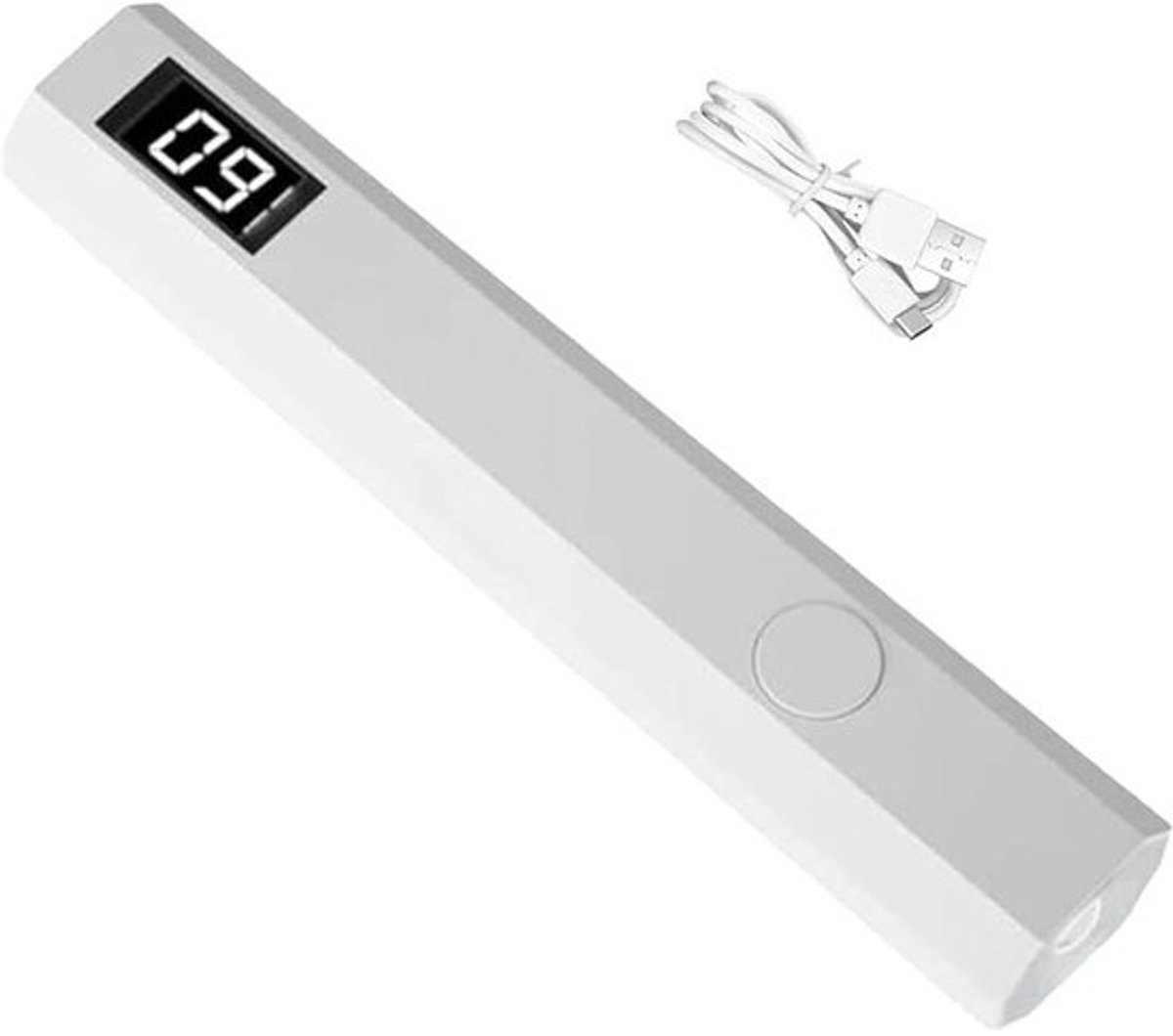 Nagellamp - Nageldroger UV LED - Thuis Gel Nagels - Draagbaar Oplaadbaar - Compact Formaat - Wit