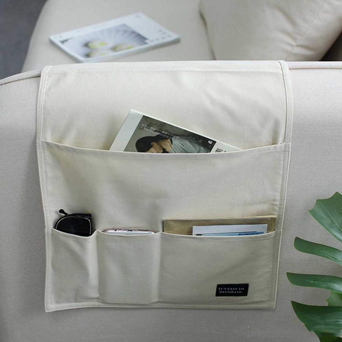 Ruimtebesparende Opbergzak voor Sofa Armleuningen - Organizer voor Afstandsbediening en Diverse Items, Ideaal voor Woonkamer en Meubels