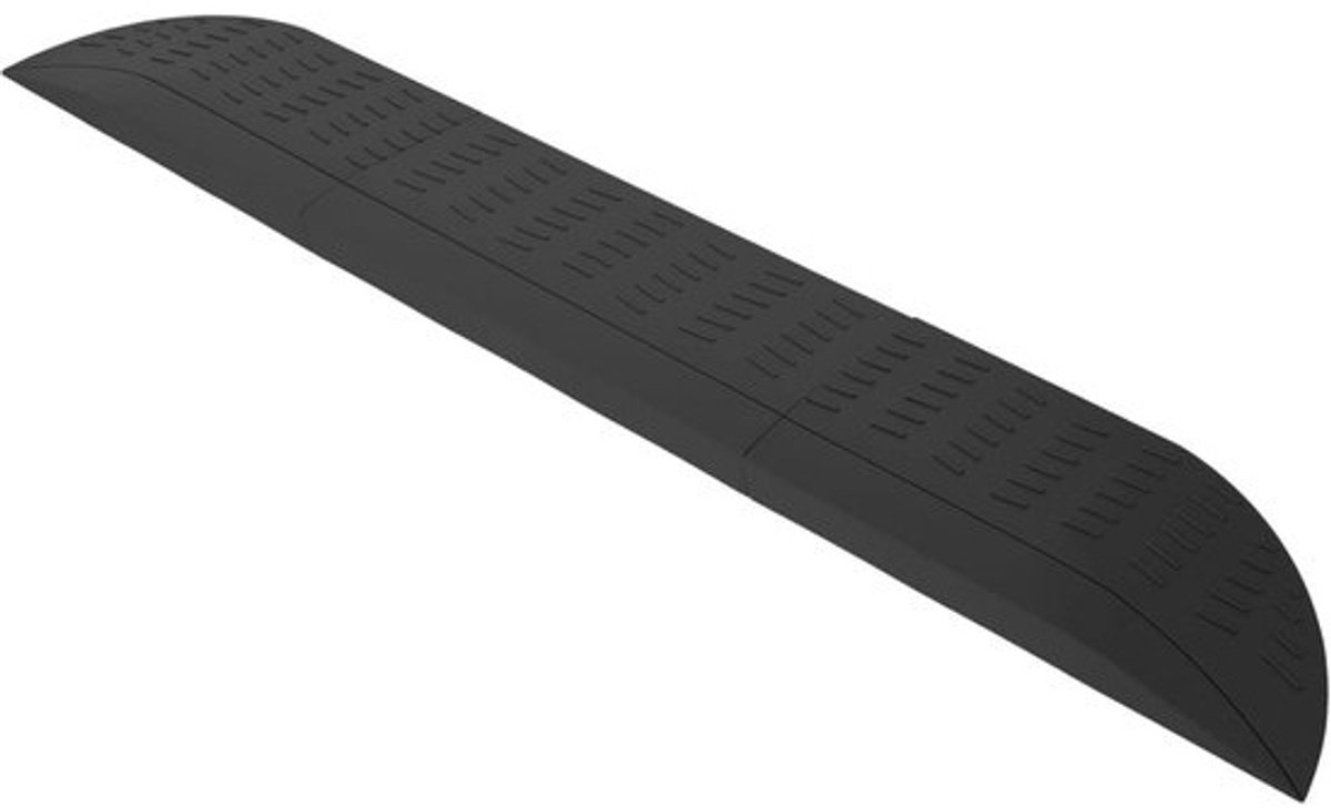 Drempelhulp Rubber - Toegangsramp Rolstoel - Obstakels Overbruggen - Stabiele Steun - 58 x 9 x 2 cm - Zwart