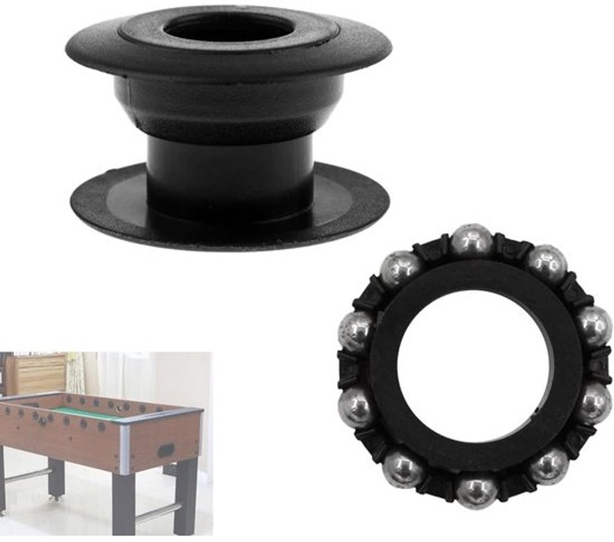 Tafelvoetbal Lagers - Voetbal Onderdelen - Spel Reparatie - Metalen Kogellager - 16mm Stang - Metaal