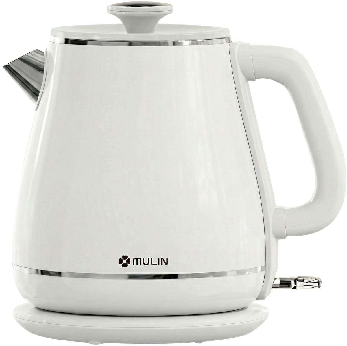 SnelShoppen - MULIN Vintage Waterkoker 1,8 L met Snelle Kookfunctie, 2200 W, Automatische Uitschakeling, 360° Draaibare Basis, Retro Design voor Keuke