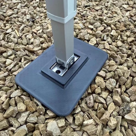 4 stuks Luifel steunplaat - Stabilisatievoet Caravan - Onderlegplaten - voor camper, luifel ondersteuning, picknickhulp met eenvoudige installatie - 10 x 14 cm — afbeelding 2
