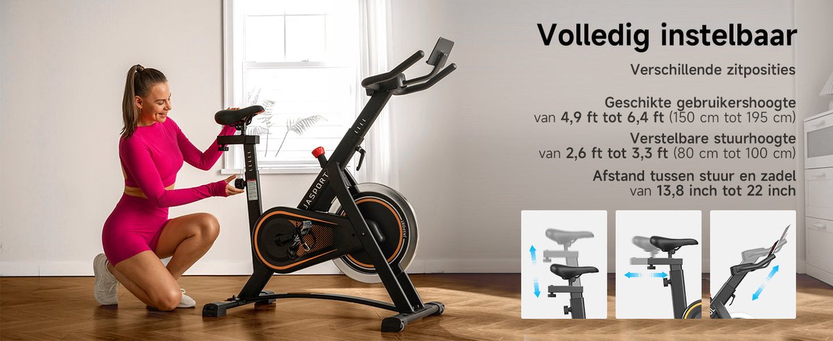 JASPORT A3 Slimme Spinningfiets thumbnail 5
