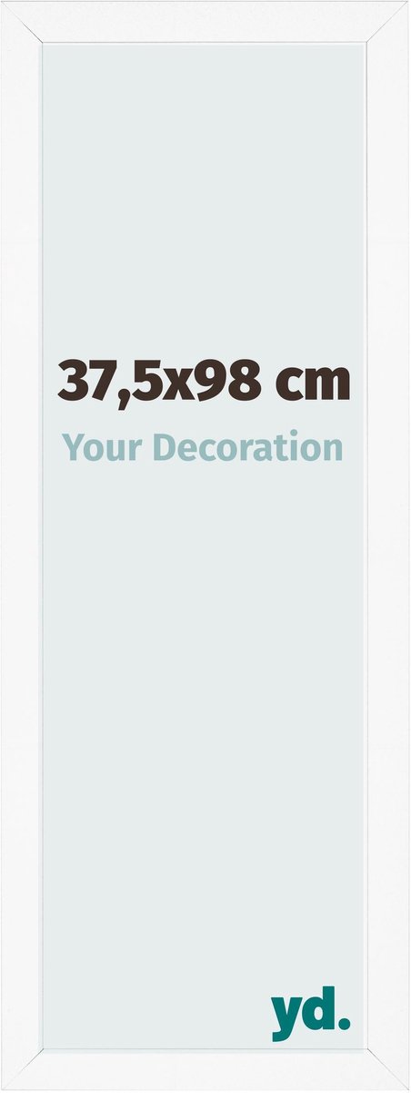 Your Decoration - Fotolijst 37,5x98 cm - MDF - Wit Mat - Bologna