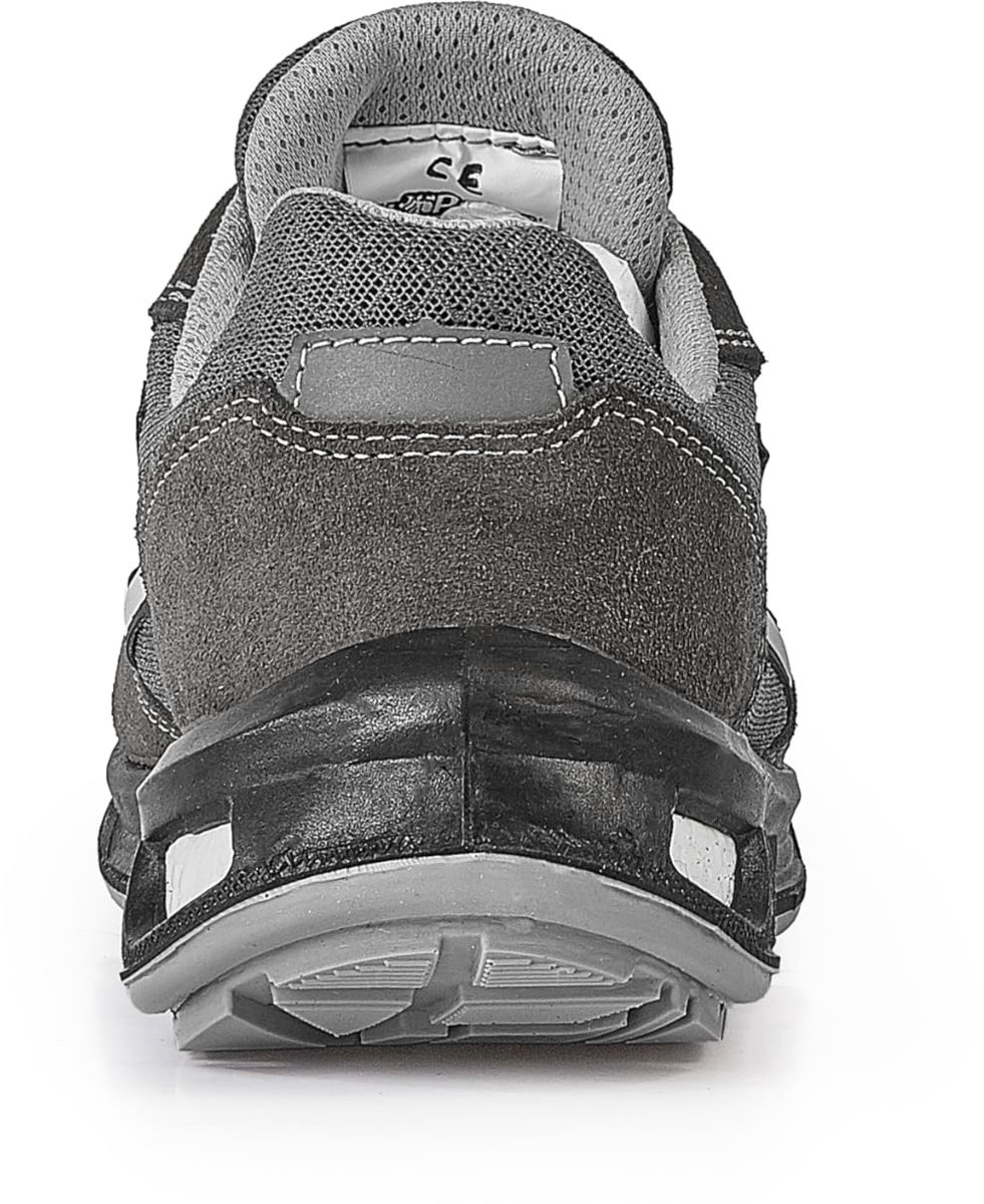SnelShoppen - Lichtgewicht Uniseks Veiligheidsschoenen, Flexibele Anti-Lek Lederen Sneakers met Aluminium Neuskappen en Infinergy-inzetstuk - Grey 45