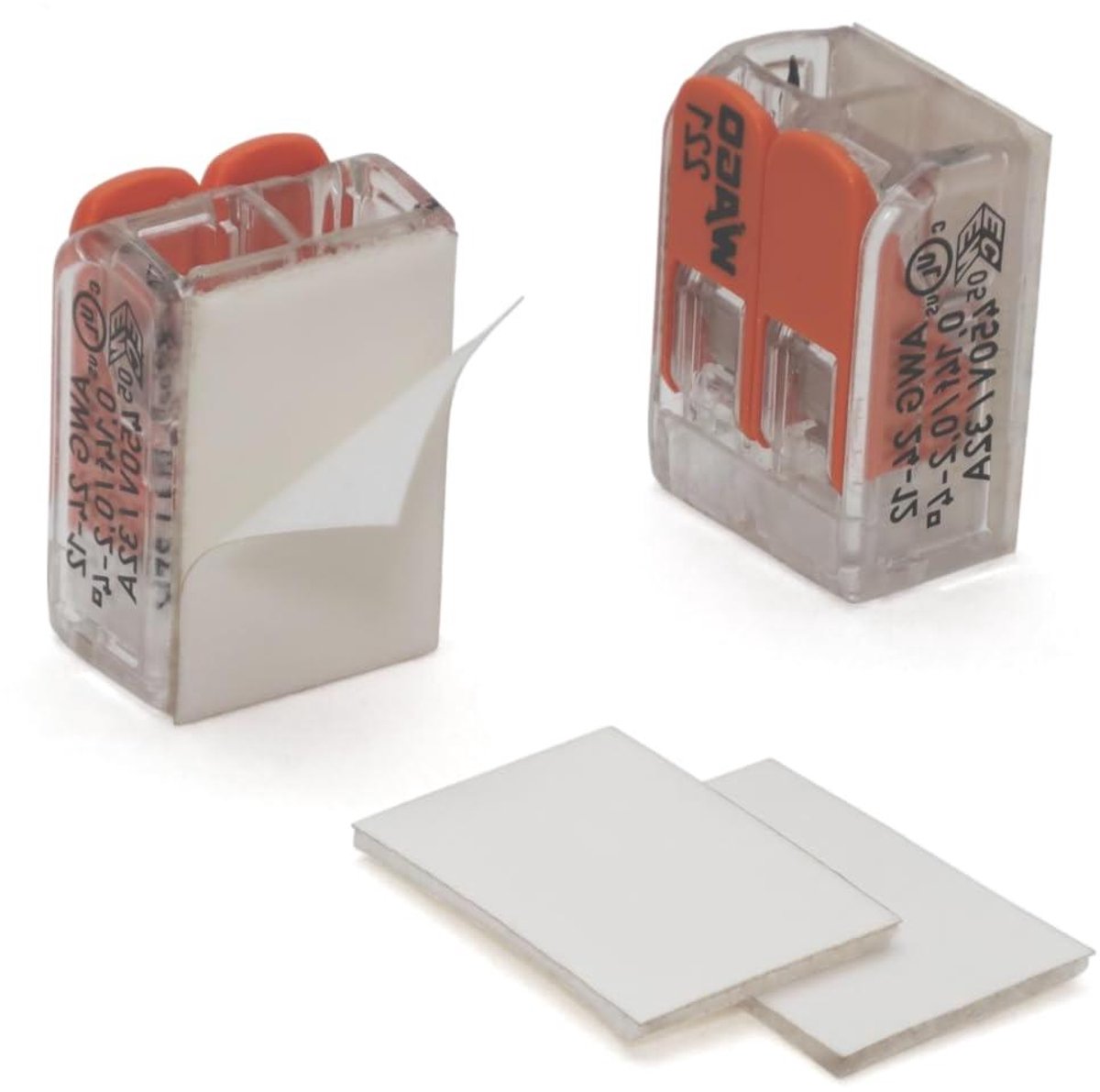 Montagehouder Klemmen - Bevestigingsclip Klem - Elektrische Installatie - Verwijderbaar Zonder Resten - 2 cm - Grijs