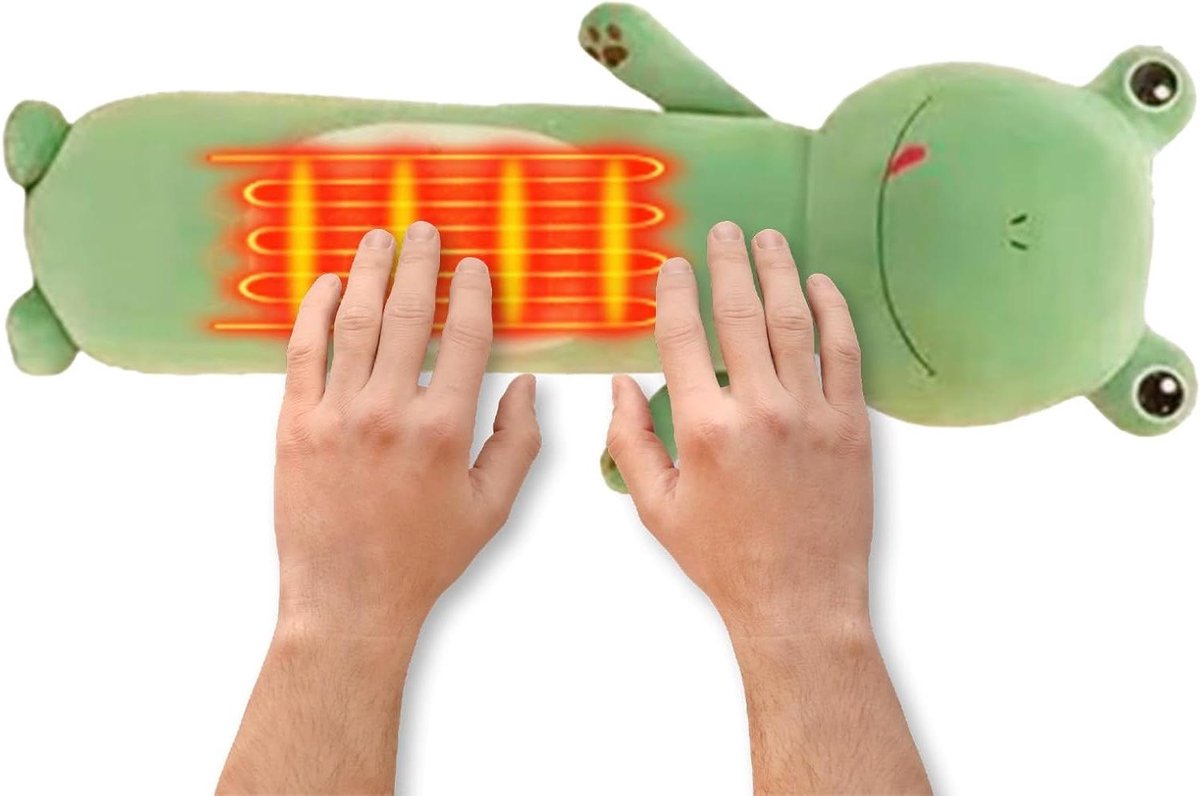 Warmtekussen - Verwarmingskussen - Spierontspanning - Vijf temperatuurstanden - 53 cm - Wit